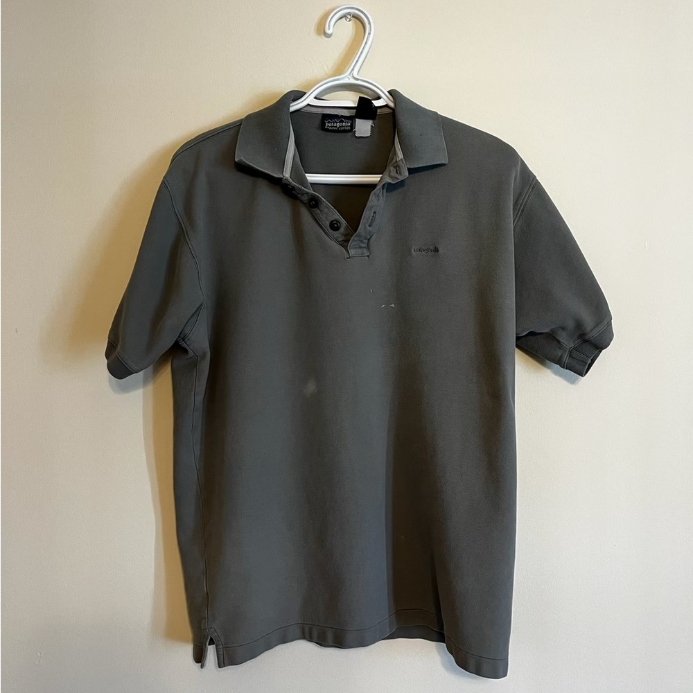 Patagonia Men's Charcoal Polo Shirt